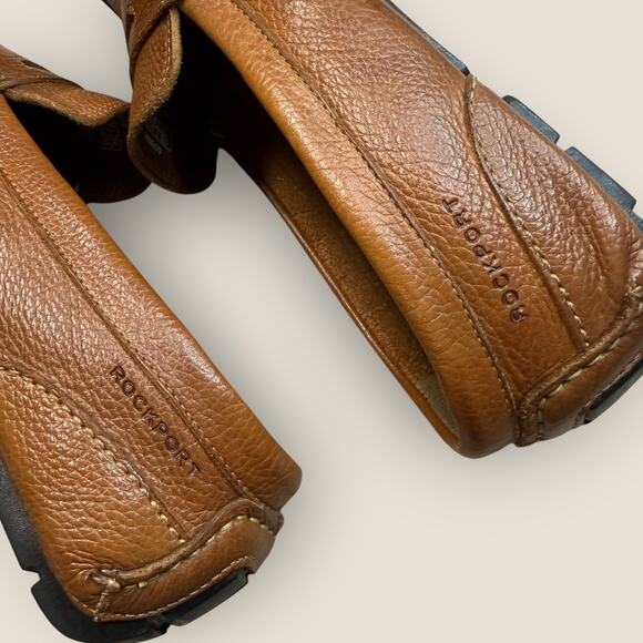 Rockport Walkability Driver Moccasin Penny Loafers Shoes Mens 10M Brown Leather main image 9